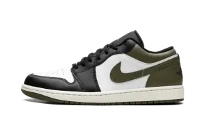 Air Jordan 1 Low "Black Toe Medium Olive" 553558 092