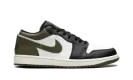 Air Jordan 1 Low "Black Toe Medium Olive" 553558 092