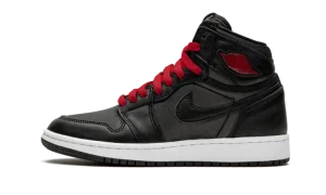 Air Jordan 1 High Retro GS "Black Satin/Gym Red"