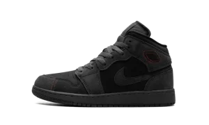 Air Jordan 1 Mid GS "BLACK SUEDE"