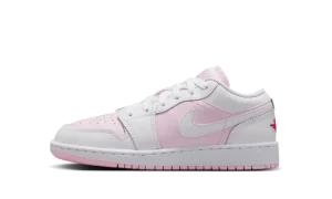 Jordan 1 Low GS "Pink Foam Fire Red White"