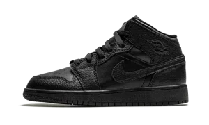 Air Jordan 1 Mid GS "Triple Black"