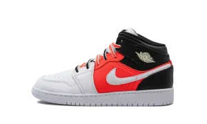 Air Jordan 1 Mid SE GS "White Infrared"