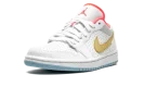 AIR JORDAN 1 LO SE WMNS "White / Sesame / Flash Crimson"