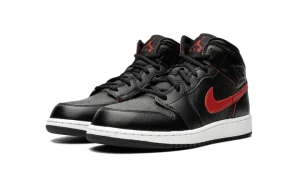 Air Jordan 1 Mid GS "Black / Gym Red"