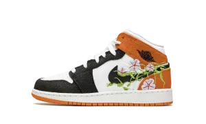 Air Jordan 1 Mid GS "Basketball Blossom" DQ8390 100