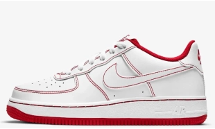 Air Force 1 - Contrast Stitch White/University Red