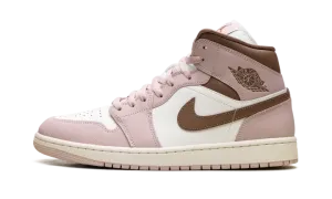 Jordan 1 Mid WMNS "Pink Oxford Brown" BQ6472 620