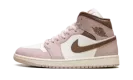 Jordan 1 Mid WMNS "Pink Oxford Brown" BQ6472 620