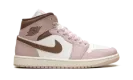 Jordan 1 Mid WMNS "Pink Oxford Brown" BQ6472 620