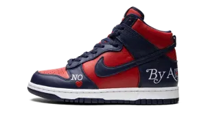 SB Dunk High "Supreme - By Any Means - Navy/Red" DN3741 600