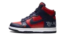 SB Dunk High "Supreme - By Any Means - Navy/Red" DN3741 600