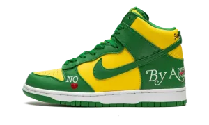 SB Dunk High "Supreme - By Any Means - Green/Yellow" DN3741 700