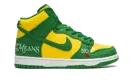 SB Dunk High "Supreme - By Any Means - Green/Yellow" DN3741 700
