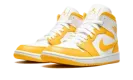 JORDAN 1 MID WMNS "White / University Gold" BQ6472 117