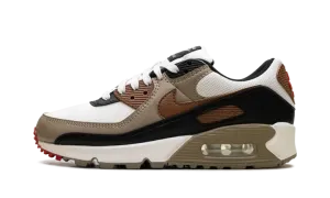 Air Max 90 WMNS "Phantom Black Fire Red Light British Tan" DH8010 005