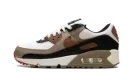 Air Max 90 WMNS "Phantom Black Fire Red Light British Tan" DH8010 005