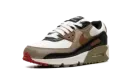 Air Max 90 WMNS "Phantom Black Fire Red Light British Tan" DH8010 005