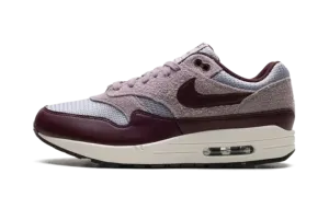 Air Max 1 ESS PRM "CEMENT GREY/BURGUNDY CRUSH" FQ7327 001