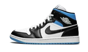 AIR JORDAN 1 MID WMNS "Black / White / University Blue" BQ6472 102