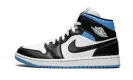 AIR JORDAN 1 MID WMNS "Black / White / University Blue" BQ6472 102