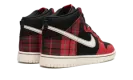 Dunk High "Plaid - Black/Red" DV0826 001