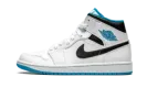 Air Jordan 1 Mid "White / Laser Blue" 554724 141