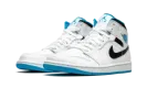 Air Jordan 1 Mid "White / Laser Blue" 554724 141