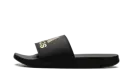 Adilette Comfort Slides "Core Black Gold Metallic" GY1946