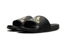 Adilette Comfort Slides "Core Black Gold Metallic" GY1946