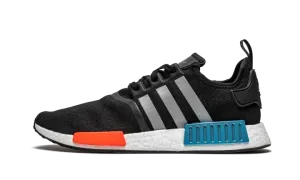 NMD_R1 "Black / Silver / Solar Red" FY5727