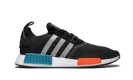 NMD_R1 "Black / Silver / Solar Red" FY5727