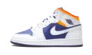Air Jordan 1 Mid GS "White Deep Royal Blue" 554725 131