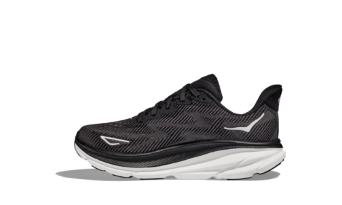 HOKA Clifton 9 - Black/ White