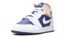 Air Jordan 1 Mid GS "White Deep Royal Blue" 554725 131