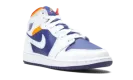 Air Jordan 1 Mid GS "White Deep Royal Blue" 554725 131