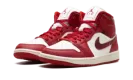 Air Jordan 1 Mid WMNS "Red Cracked Leather" HJ9337 106