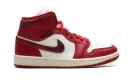 Air Jordan 1 Mid WMNS "Red Cracked Leather" HJ9337 106