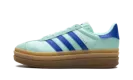 Gazelle Bold WMNS "Clear Mint Lucid Blue Gold Metallic" JI2702