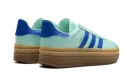 Gazelle Bold WMNS "Clear Mint Lucid Blue Gold Metallic" JI2702