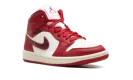 Air Jordan 1 Mid WMNS "Red Cracked Leather" HJ9337 106