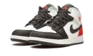 Air Jordan 1 Mid SE GS "Red / Grey / Black Toe" BQ6931 100