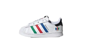 Superstar TD "Colorful Stripes - Cloud White" FW5240