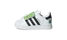 Superstar II CF I TD "Cloud White/Core Black/Semi Solar Green" ji0090