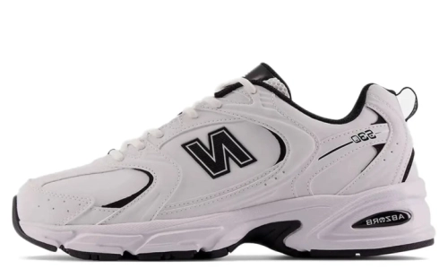 New Balance 530 - Leather White Black