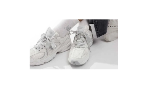 New Balance 530 - White Silver Ribbon Lace