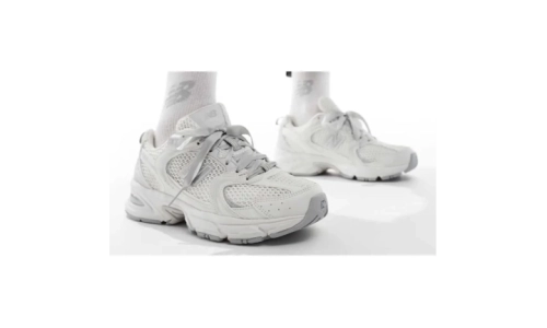 New Balance 530 - White Silver Ribbon Lace