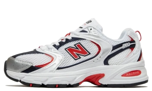 New Balance 530 - White Red Silver