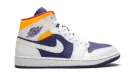 Air Jordan 1 Mid "Royal Blue / Laser Orange" 554724 131