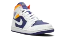 Air Jordan 1 Mid "Royal Blue / Laser Orange" 554724 131